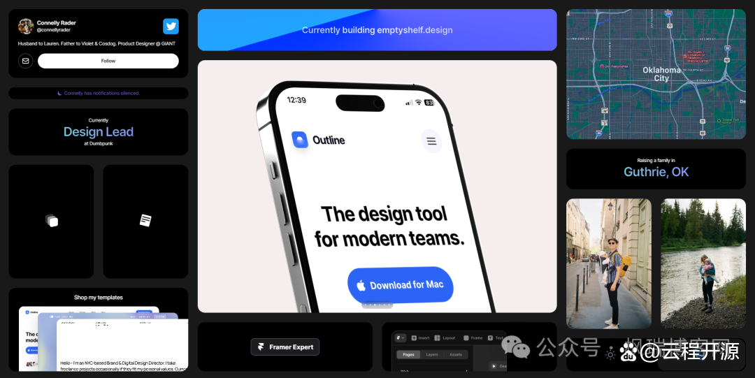 我扒了一个国外BentoBox风格的网页模板，适合做个人介绍主页 -3